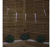 Samuel Alexander 4.7m Set of 10 In-Lit Icicle Lights with 40 LEDs in Cool White Samuel Alexander White