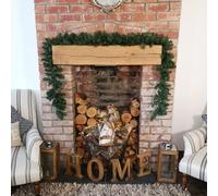 Samuel Alexander 4 Pack 270cm (9ft) x 25cm Imperial Pine Christmas Garland Decoration Plain Green, Green