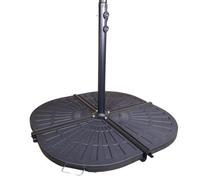Samuel Alexander 4 Piece 14Kg Black Hanging Banana Cantilever Garden Parasol Base Weights