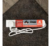 Samuel Alexander 4 Way Transformer Plug Extension Cable with 40cm Lead Wire in White Samuel Alexander White