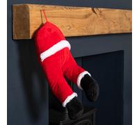 Samuel Alexander 40Cm Battery Operated Animated Door Hanging Santa Legs Decoration