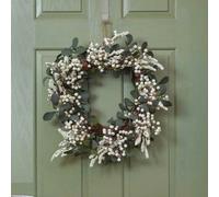 Samuel Alexander 40cm Hanging Christmas Winter Berry Wreath with Seasonal Foliage