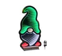 Samuel ALEXANDER 40cm Infinity Gonk with Hat on Metal Base with Green, White and Red LEDs