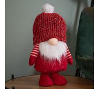 Samuel Alexander 40Cm Large Red Gonk With Bobbly Hat Christmas Decoration