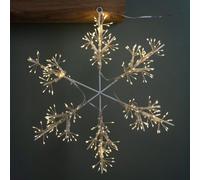 Samuel Alexander 40Cm Light Up Christmas Snowflake Silhouette With 300 Warm White Microbrights Leds