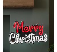 Samuel ALEXANDER 40cm Light up Hanging Merry Christmas Infinity Mirror Decoration with LEDs