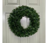 Samuel Alexander 40Cm Plain Green Canadian Pine Artificial Christmas Wreath