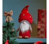 Samuel Alexander 40cm Red Soft Festive Funghi Truffle Christmas Mushroom Gonk Decoration