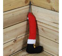 Samuel Alexander 40Cm Single Santa Design Chunky Leg With Boot For Xmas Tree