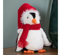 Samuel Alexander 40Cm Soft Cuddly Puppa Penguin Christmas Decoration With Santa Hat