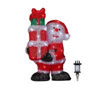 Samuel Alexander 41cm Light up Acrylic Santa with 3 Gifts & 40 White LEDs Samuel Alexander White