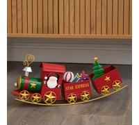 Samuel Alexander 43cm All Aboard Santa's Star Express Hand Painted Christmas Train Samuel Alexander Multicolor