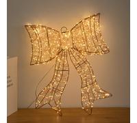 Samuel Alexander 43cm Light up Gold Christmas Bow with 650 Warm White LEDs Samuel Alexander Gold