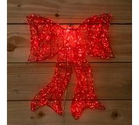 Samuel Alexander 43Cm Light Up Red Christmas Bow With 650 Red Leds