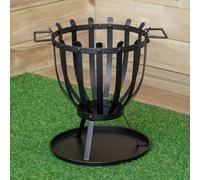 Samuel Alexander 44cm Black Steel El Clasico Outdoor Garden Firebasket