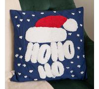 Samuel Alexander 44Cm Dark Blue Ho Ho Ho Santa Hat Soft Christmas Decorative Cushion