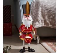 Samuel ALEXANDER 44cm Hand Painted Metal Christmas Captain Santa Decoration