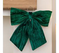 Samuel Alexander 44Cm X 45Cm Emerald Green Velvet Christmas Bow