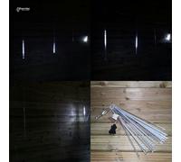 Samuel Alexander 450 LED 7m 15 x 50cm Tubes Premier Snowing Effect Christmas Icicle Lights in Cool White