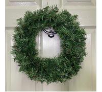 Samuel Alexander 45cm Colorado Christmas Door Wreath in Plain Green Samuel Alexander Green