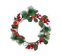 Samuel Alexander 45cm Hanging Christmas Wreath with Apples & Red Berries Samuel Alexander Red