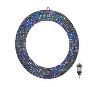 Samuel Alexander 45cm Light up Christmas Wreath with 960 Multi-Coloured LEDs in Silver Samuel Alexander Silver
