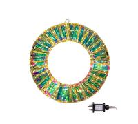 Samuel ALEXANDER 45cm Light up Iridescent Dream Christmas Wreath with 600 Warm White LEDs