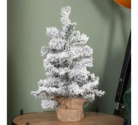 45cm Mini Imperial Snow Flocked Christmas Tree in Burlap Base