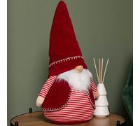 Samuel Alexander 45Cm Red And White Stripe Sitting Christmas Gonk Decoration