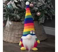 Samuel Alexander 45Cm Sitting Plush Christmas Gonk Decoration In Rainbow