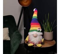 Samuel ALEXANDER 45cm Sitting Plush Christmas Gonk Decoration in Rainbow