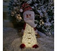Samuel Alexander 46Cm Battery Operated Led Standing White Santa Christmas Decoration