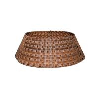 48/70cm Samuel Alexander Large KD Plastic Wicker Rattan Woven Christmas Tree Skirt in Brown Samuel Alexander Brown One Size