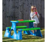 Samuel Alexander 48Cm Kids Outdoor Garden Patio Plastic Picnic Table And Bench