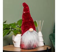 Samuel Alexander 48Cm Red Tartan Sitting Christmas Gonk With Snowflake Hat