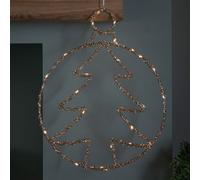 Samuel Alexander 49Cm Battery Powered Light Up Gold Christmas Tree Ball With Twinkling Leds