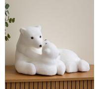 Samuel Alexander 49Cm Flocked Polar Bear & Cub Christmas Decoration