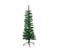 Samuel ALEXANDER 4ft (1.2m) Green Artificial Pencil Christmas Tree With Green Metal Stand and 168 Tips