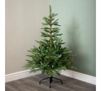 Samuel Alexander 4ft (1.2m) Green Grandis Fir Real Look Christmas Tree with Metal Stand Samuel Alexander Green