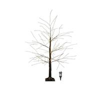 Samuel ALEXANDER 4ft (1.2m) Light up Black Micro Dot Christmas Tree with 500 Static & Twinkling Warm White LEDs