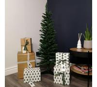 Samuel Alexander 4ft (1.2m) Pencil Style Slim Artificial Christmas Tree in Green