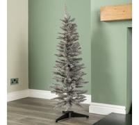 Samuel Alexander 4Ft (120Cm) Artificial Pencil Pine Grey Christmas Tree With 168 Tips & Stand