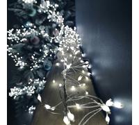 Samuel Alexander 5.4m 860 LEDs Multi Action Ultra Bright Garland on Silver Wire in White