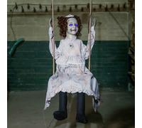 Samuel Alexander 5.5ft Motion Activated Animated Swinging Decrepit Halloween Doll with LEDs