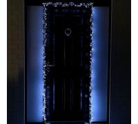 Samuel Alexander 5.5m 880 LED Indoor Outdoor Christmas Door Lights in Cool White Samuel Alexander White