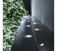 Samuel Alexander 50 LED 5m Premier Christmas Outdoor Multi Function Battery Lights with Timer & Clear Cable in Cool White