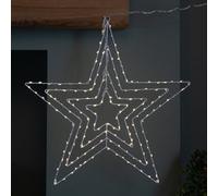 Samuel Alexander 50 X 50Cm Light Up 4 Layered Christmas Star With 165 Warm White Leds