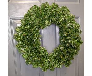 Samuel ALEXANDER 50cm (18") Colorado Christmas Door Wreath in Plain Green