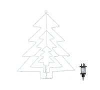 Samuel Alexander 50cm Light up 3 Layered Christmas Tree with 150 Multi-Action Green LEDs