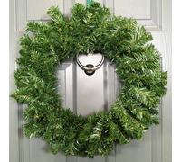 Samuel Alexander 50Cm Diameter Plain Green Artificial Imperial Pine Christmas Wreath Decoration
